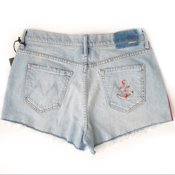 Mother Superior Easy Does It Stripe Shorts Size 29 - Picture 3 of 16